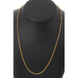 Chaîne en or jaune 18 cts, poinçon tête 