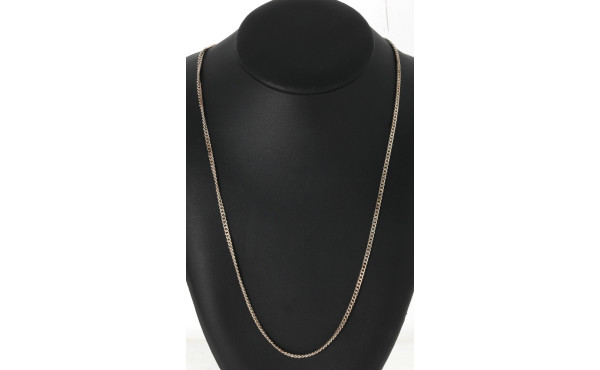 Chaîne en argent, poinçon crabe, poids 1