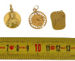 Lot de 3 médailles religieuses en or jau