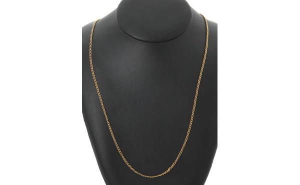 Chaîne en or jaune 18 cts, fermoir en pl