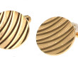 Paire de boutons de manchette en or jaun