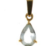 Pendentif en or jaune 18 cts serti d'une