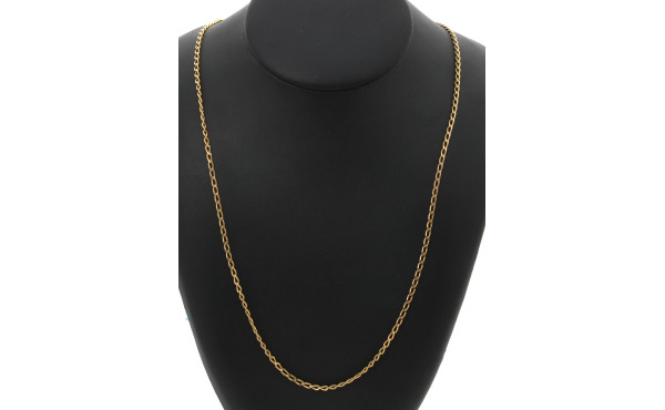 Chaîne en or jaune 18 cts, poinçon tête 