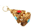 Important pendentif en or jaune 18 cts, 