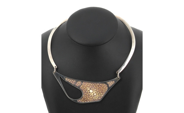 Collier de créateur en argent 925ème et 