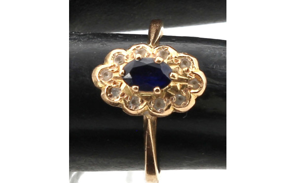 Bague en or jaune 18 cts, poinçon tête d