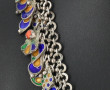 Collier berbère en argent et émail de co