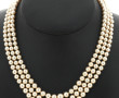 Collier en perles fantaisie à 3 rangs