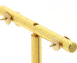 Paire de puces d'oreilles en or jaune 18