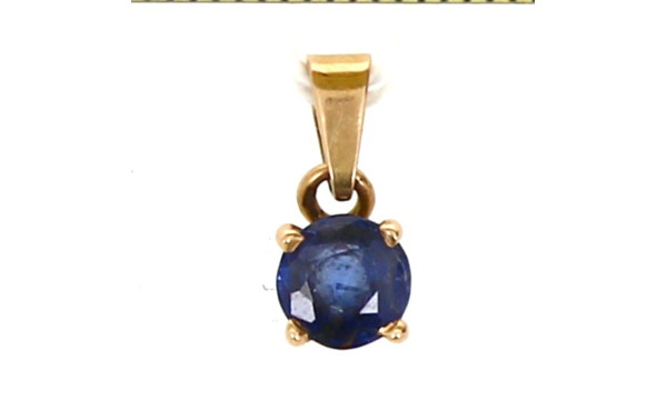 Pendentif en or jaune 18 cts serti d'un 