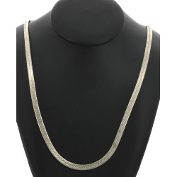 Long collier en argent 925ème à maille p