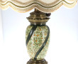 Lampe en faïence fine ancienne à décor f