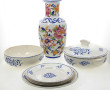 Eléments de service de table en faïence 