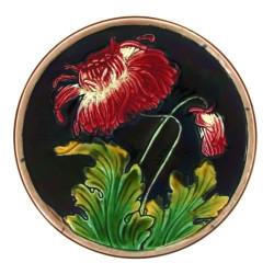 ORCHIES - Dessous de plat en barbotine à