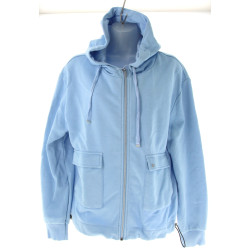 BASLER - Sweet à capuche femme bleu ciel