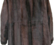 Manteau de vison 7/8, pleine peau, taill