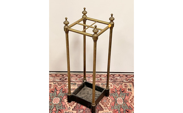 Porte-parapluie en laiton, H 61 x L 22 x