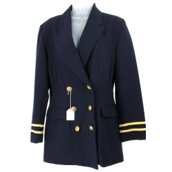 Deux blasers femme bleu marine, galons d