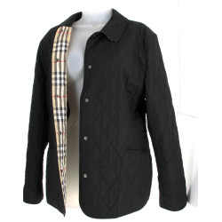BURBERRY - Veste noire dame matelassée, 