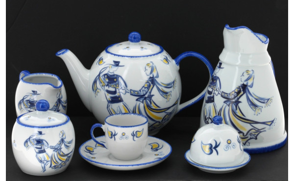 Décor par Michel COSTIOU - Service thé c