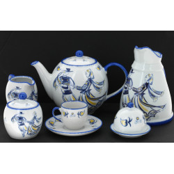 Décor par Michel COSTIOU - Service thé c