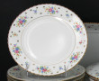 Service de table en porcelaine blanche e
