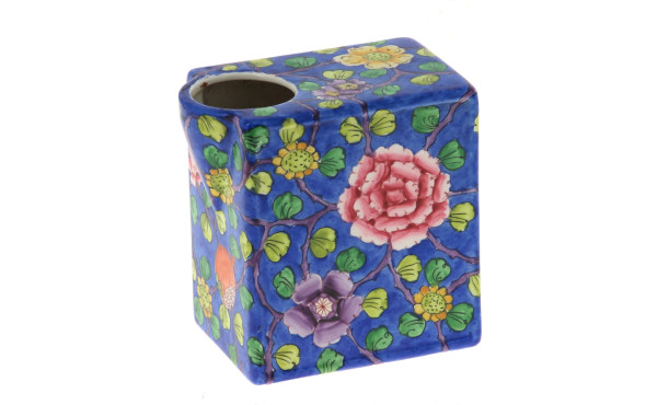 DELVAUX Paris - Vase en porcelaine à déc