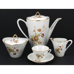 VIERZON - Service à café en porcelaine b