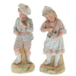 "Fillette au chat" et "Jeune garçon aux 