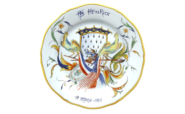 HB HENRIOT - Assiette à bords contours à