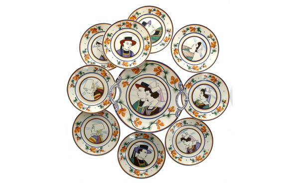 HB Quimper (avant 42) - Service à gâteau