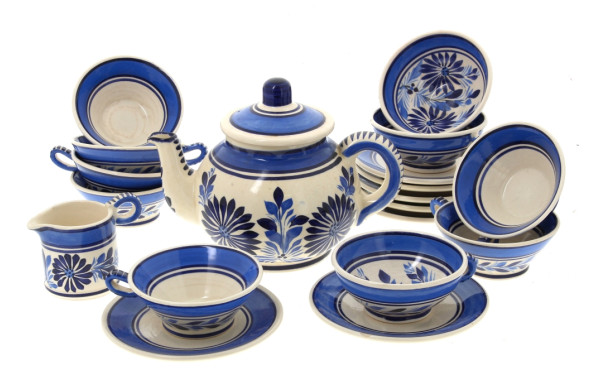 HB Quimper - Service à thé en faïence à 