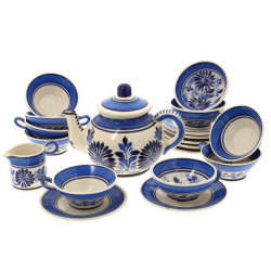 HB Quimper - Service à thé en faïence à 