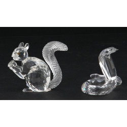 SWAROVSKI - Lot de 2 animaux en cristal 