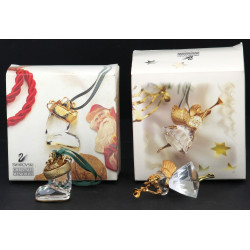 SWAROVSKI - 2 décorations de NOEL en BO 