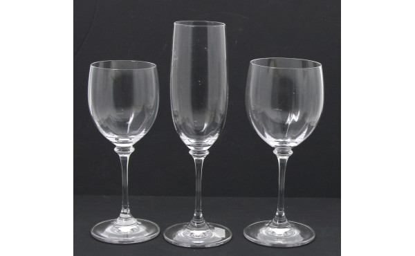 Service de verres à pied en cristal, mod