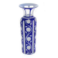 Vase de forme cylindrique à col évasé en