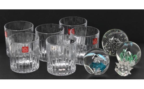 RCR - 6 verres à whisky en cristal, neuf