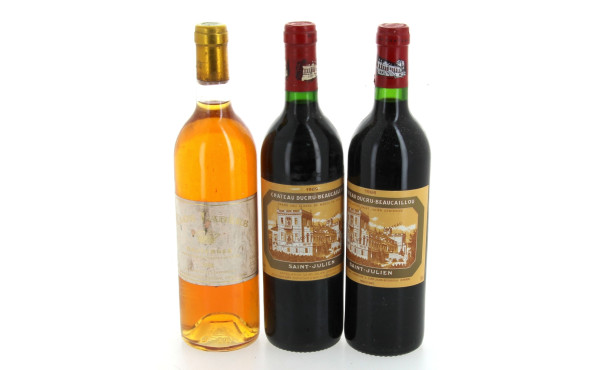 Lot de 3 bouteilles: - 2 B Ch DUCRU BEA