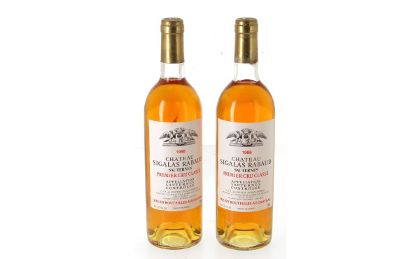 SAUTERNES 1er Cru Classé - 2 B Ch Sigala