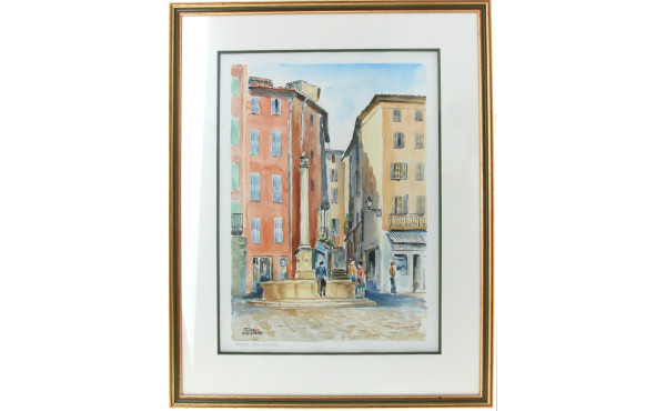 J.POINLANE (Xxème) "Grasse, place aux he