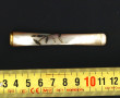 Fume-cigarette ancien en nacre, bague or