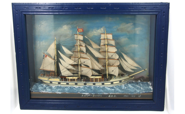 DIORAMA - Trois-mâts carré "Le Guillota"