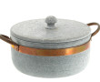 Faitout couvert en stéatite avec anses e