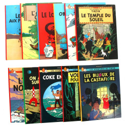 TINTIN - Lot de 11 BD rigide, éd° imprim