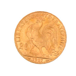 Pièce de 20 F or au coq(non visible- sto