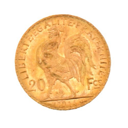 Pièce de 20 F or au coq(non visible- sto