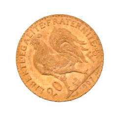 Pièce de 20 F or au coq(non visible- sto