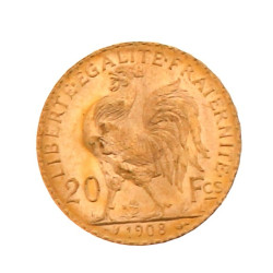 Pièce de 20 F or au coq(non visible- sto