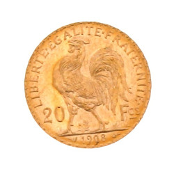 Pièce de 20 F or au coq(non visible- sto